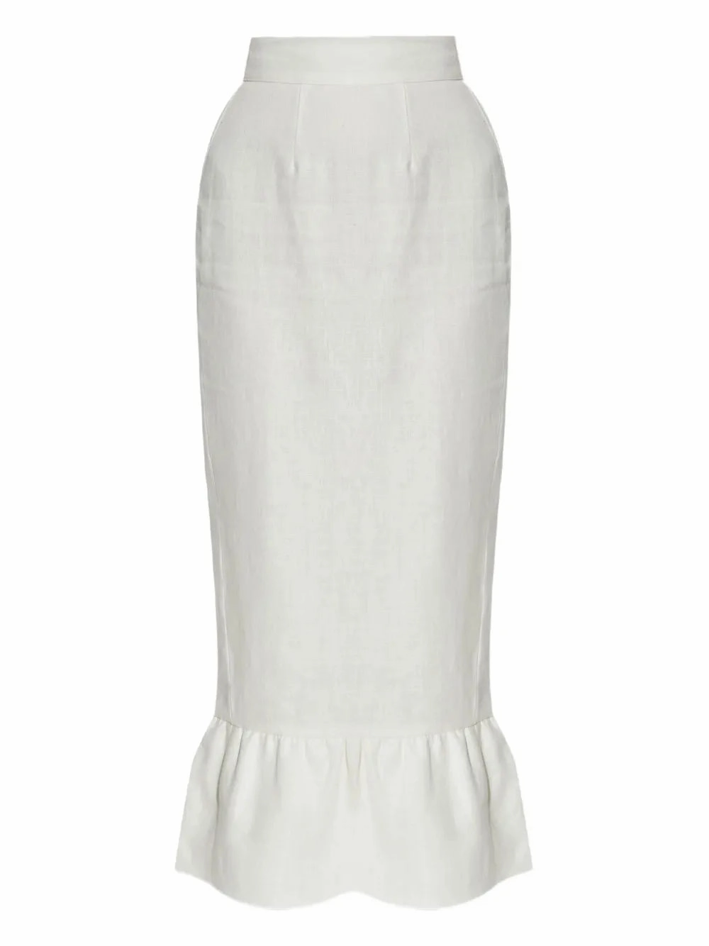 Emerging Designer Matilda Column Skirt in Cream