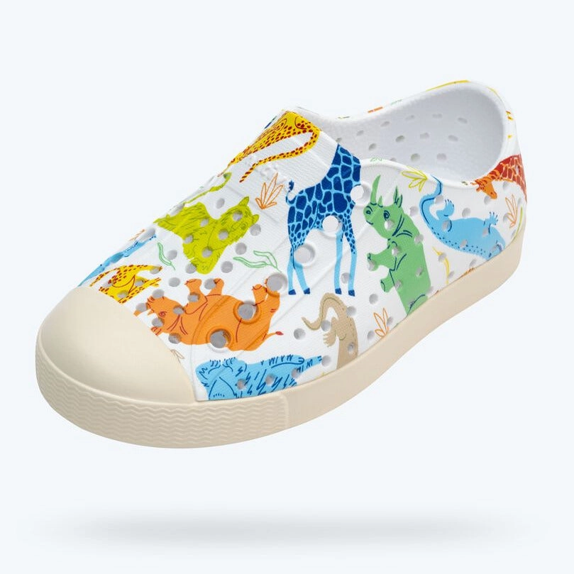 PUMidsole Flexible Toe Box Native Kids/Men/Women Jefferson Sugarlite Print - Candy Safari Friends