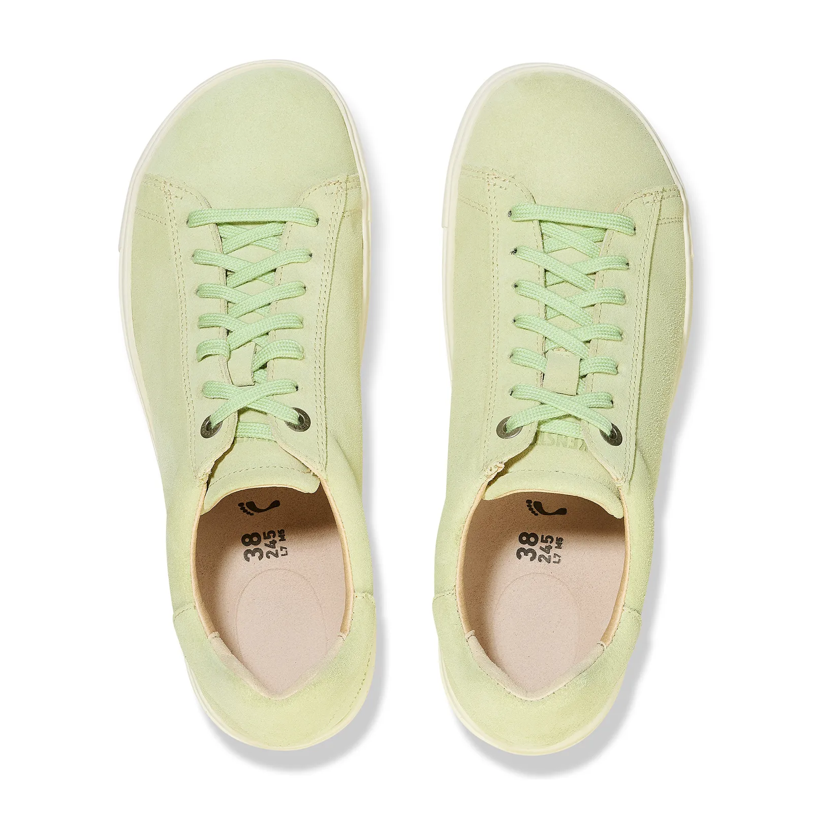 Birkenstock Bend Narrow Sneaker (Women) - Faded Lime Suede Basic Line