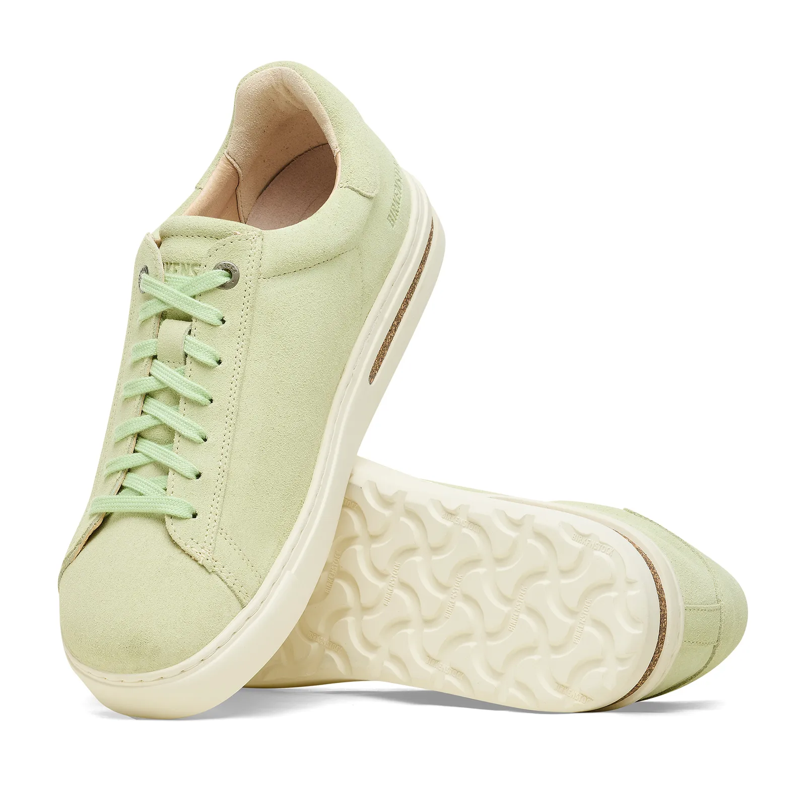 Corporate Formal Birkenstock Bend Narrow Sneaker (Women) - Faded Lime Suede