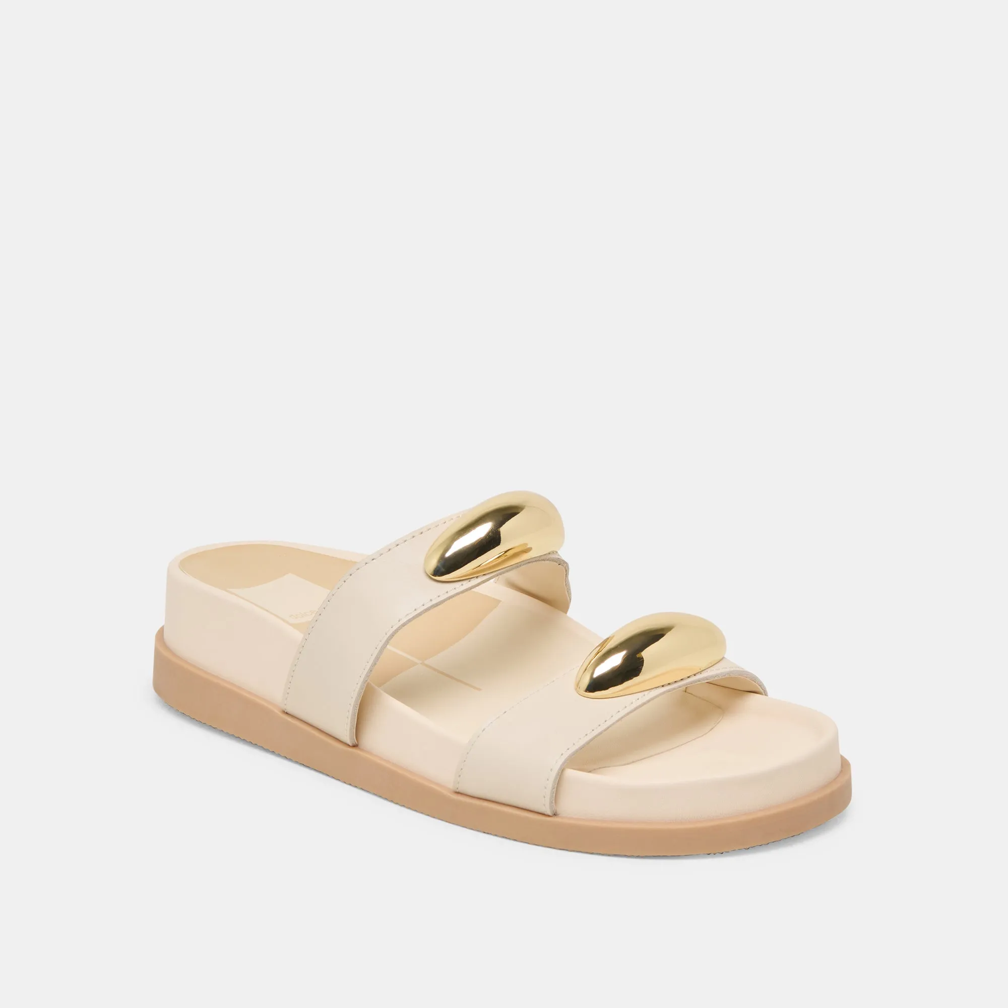 toddlers SATINE SANDALS BONE LEATHER