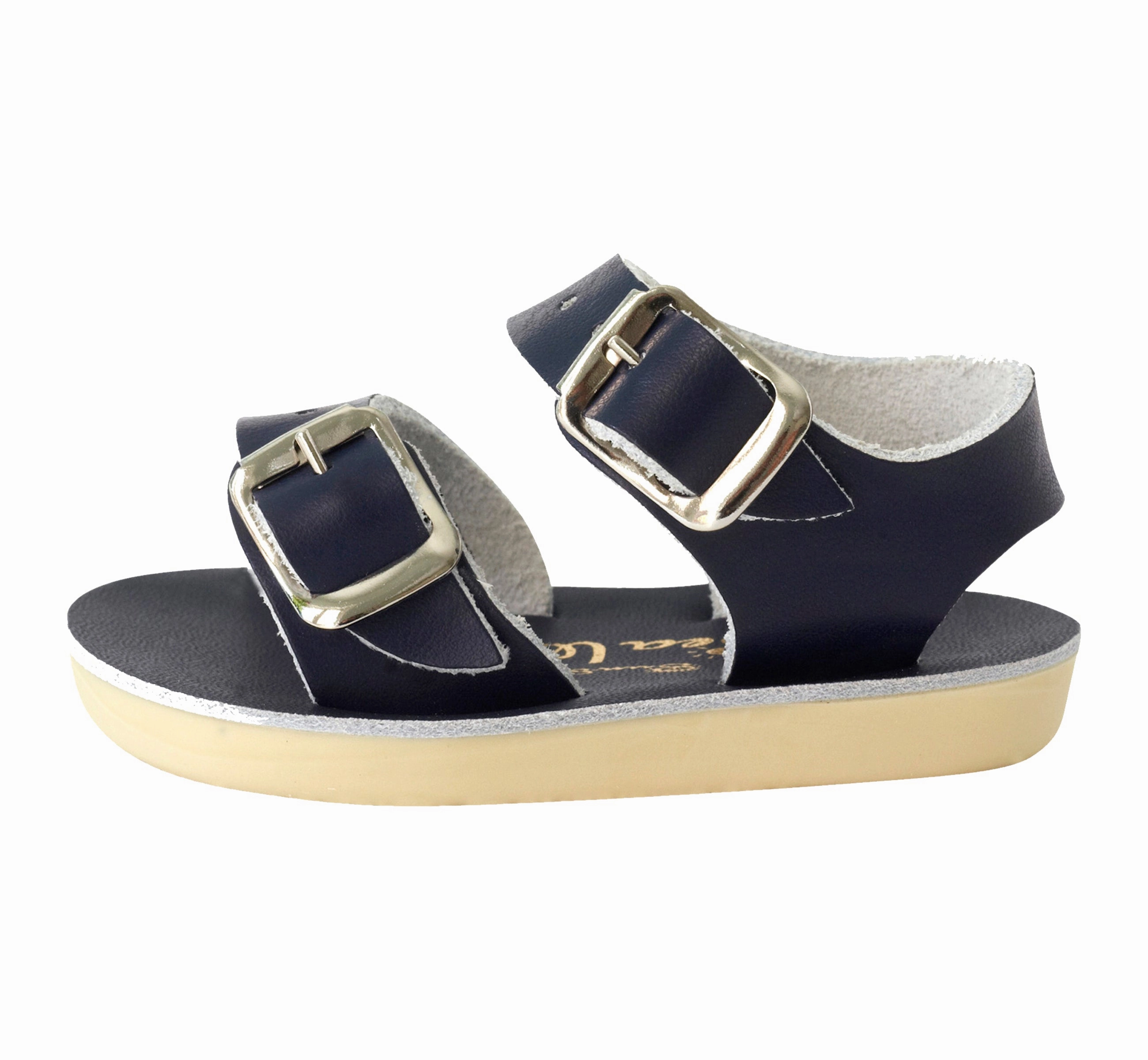 Seawee Navy Kids Sandal Minimalist Strap Pattern