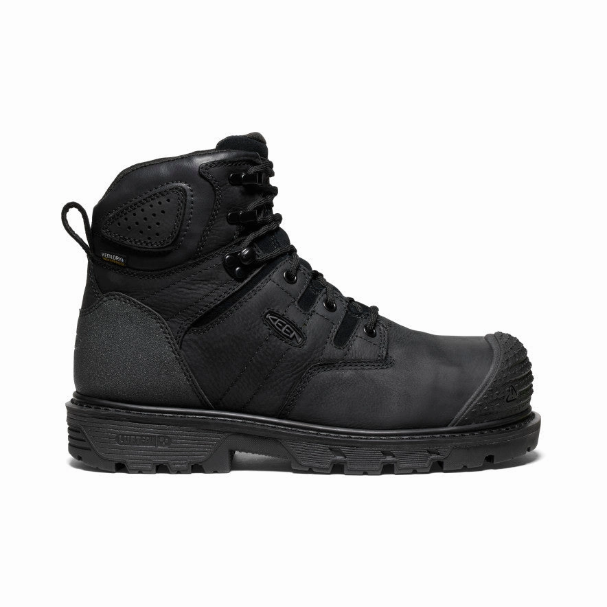 Casual Walk Men's Camden 6" Waterproof Boot (Carbon Toe)  |  Black/Black