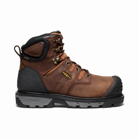 Impact Diffusion Layer Men's Camden 6" Waterproof Boot (Carbon Toe)  |  Leather Brown/Black