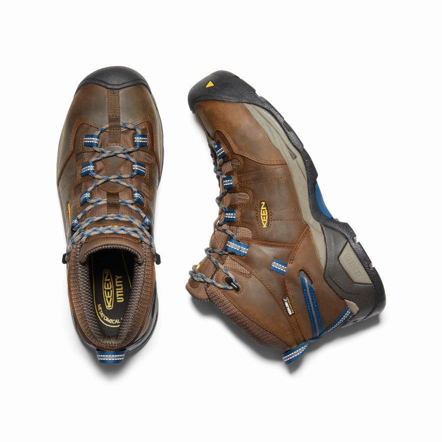 Men's Detroit XT Waterproof Boot (Steel Toe)  |  Cascade Brown/Orion Blue Rough Walk