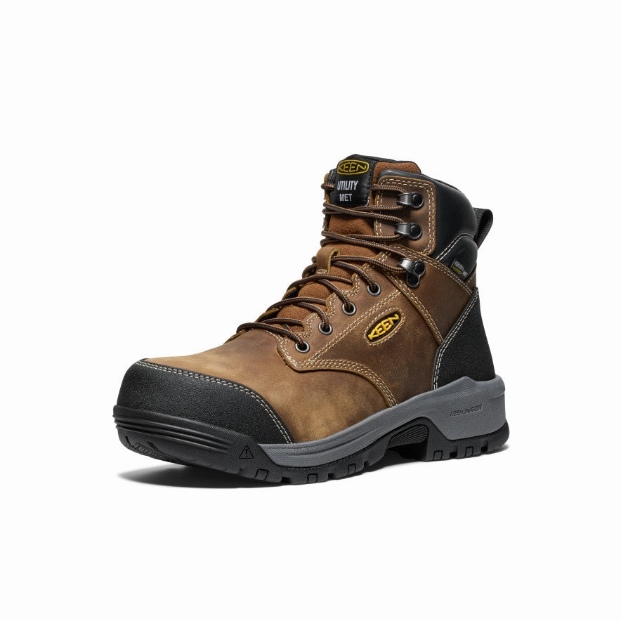 Metallic Buckle Men's Evanston 6" Waterproof Boot INT MET (Carbon Toe)  |  Bison/Black