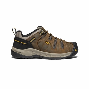 Abrasion Resistant Tread Men's Flint II (Soft Toe)  |  Cascade Brown/Golden Rod