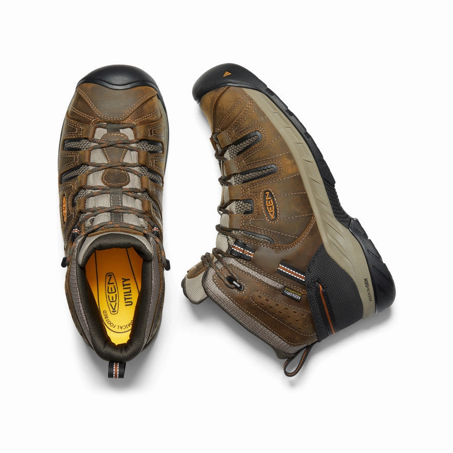 Men's Flint II Waterproof Mid (Soft Toe)  |  Black Olive/Brindle Quick Slip