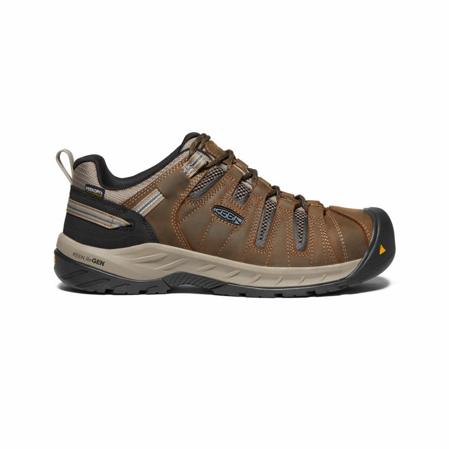 Men's Flint II Waterproof (Steel Toe)  |  Cascade Brown/Orion Blue cold - weather track and field athletes