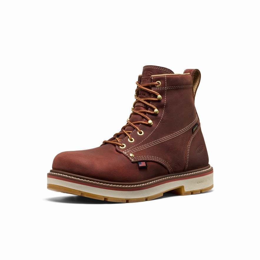 Men's Liberty 6" Waterproof 90?? Heel Boot (Carbon Toe)  |  Bombay Brown/Gum Reinforced Form Adventure Seeker