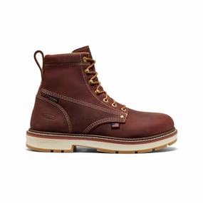 Men's Liberty 6" Waterproof 90?? Heel Boot (Soft Toe)  |  Bombay Brown/Gum Traction Sole Sleek Outline