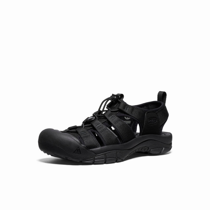 Men's Newport H2 Sandal  |  Triple Black Compression Molded
