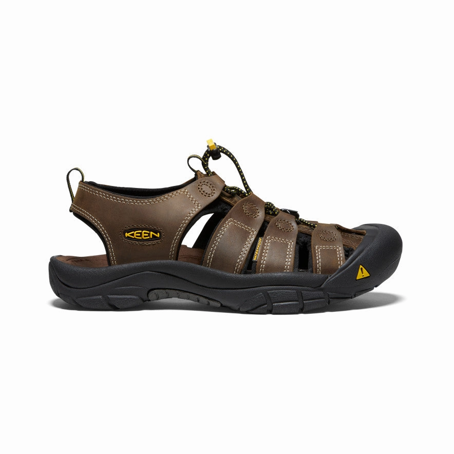 Men's Newport Leather Sandal Wide  |  Bison Travel Toe Free