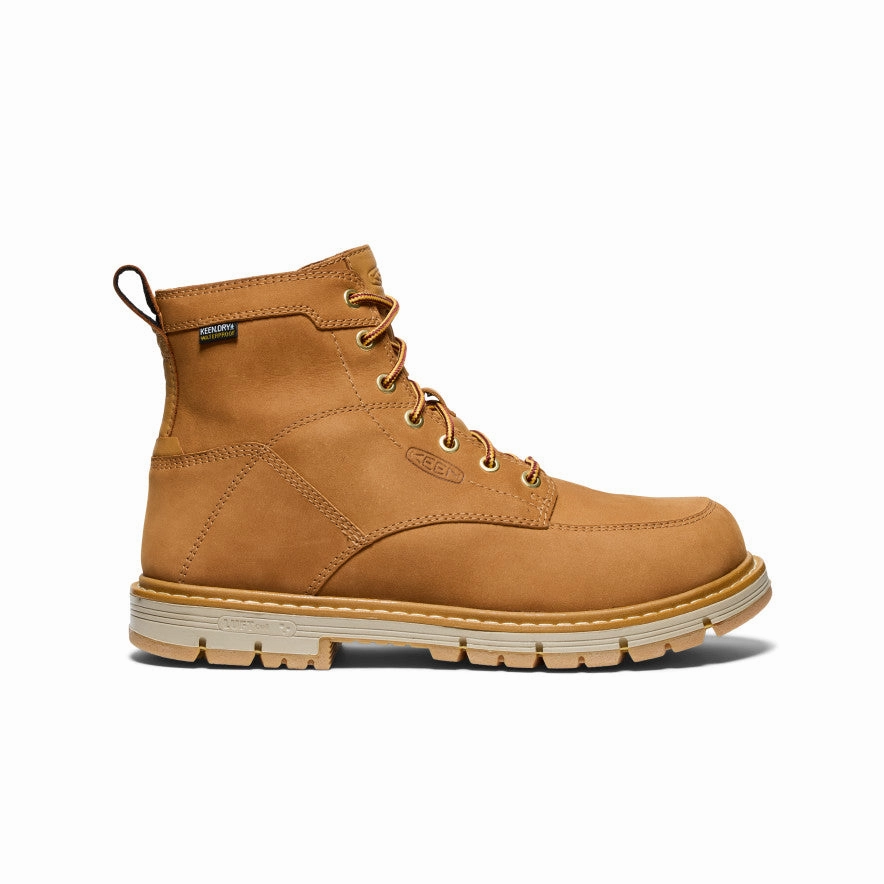 High-Top Style Men's San Jose 6" Waterproof 90?? Heel Boot (Soft Toe)  |  Bistre/Gum