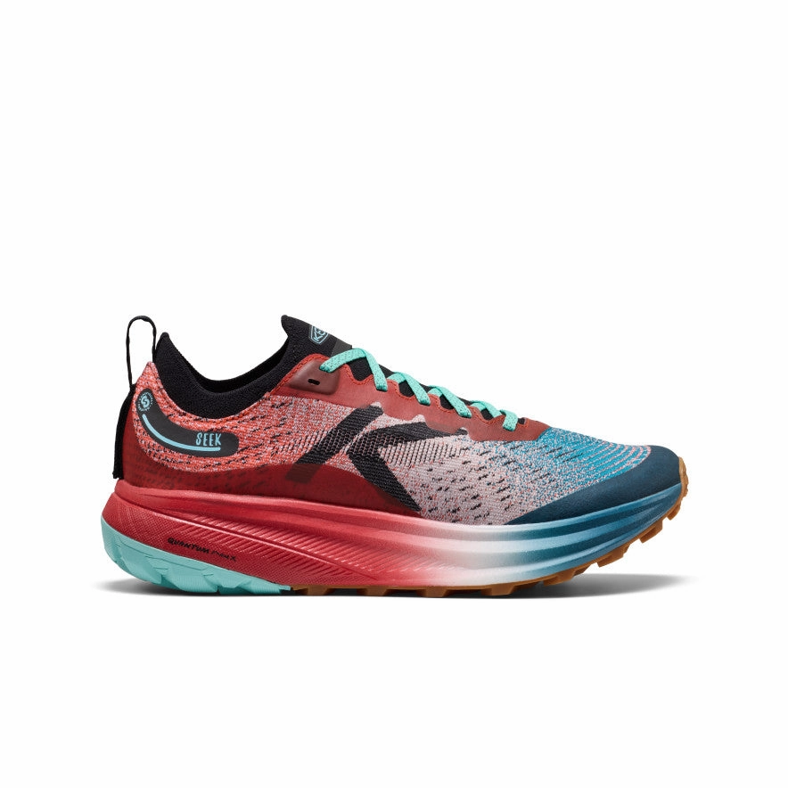 Ultra-soft comfort Air Circulation Channels Men's Seek Trail Running Shoe  |  Grenadine/Ocean Depths