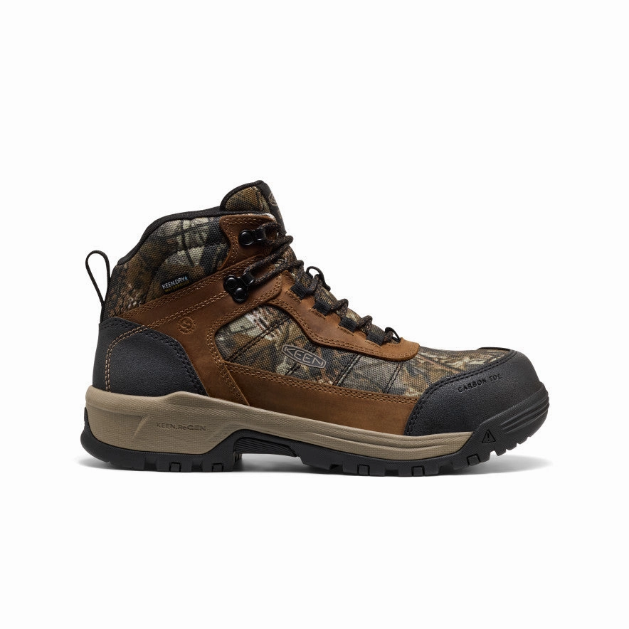 Men's Skokie Waterproof Work Boot (Carbon Toe)  |  Camo/Black High Traction Outdoor Trek