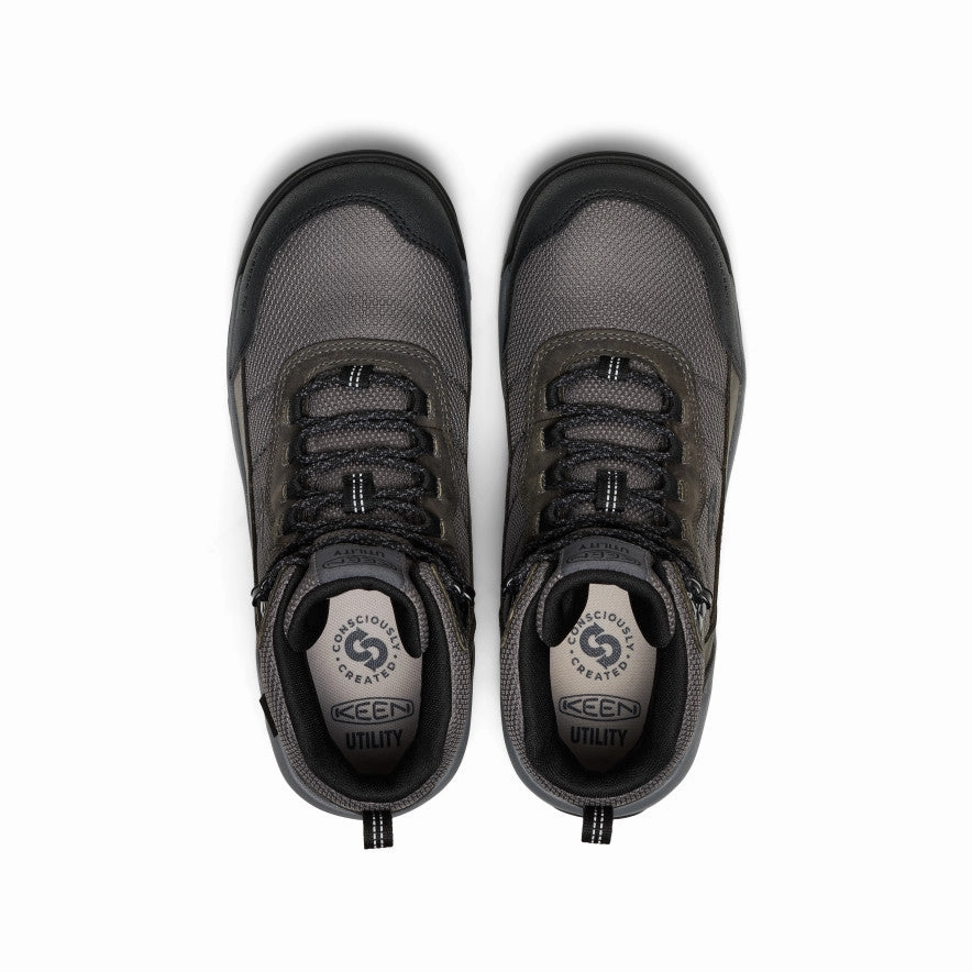 Men's Skokie Waterproof Work Boot (Carbon Toe)  |  Magnet/Black Chukka Silhouette