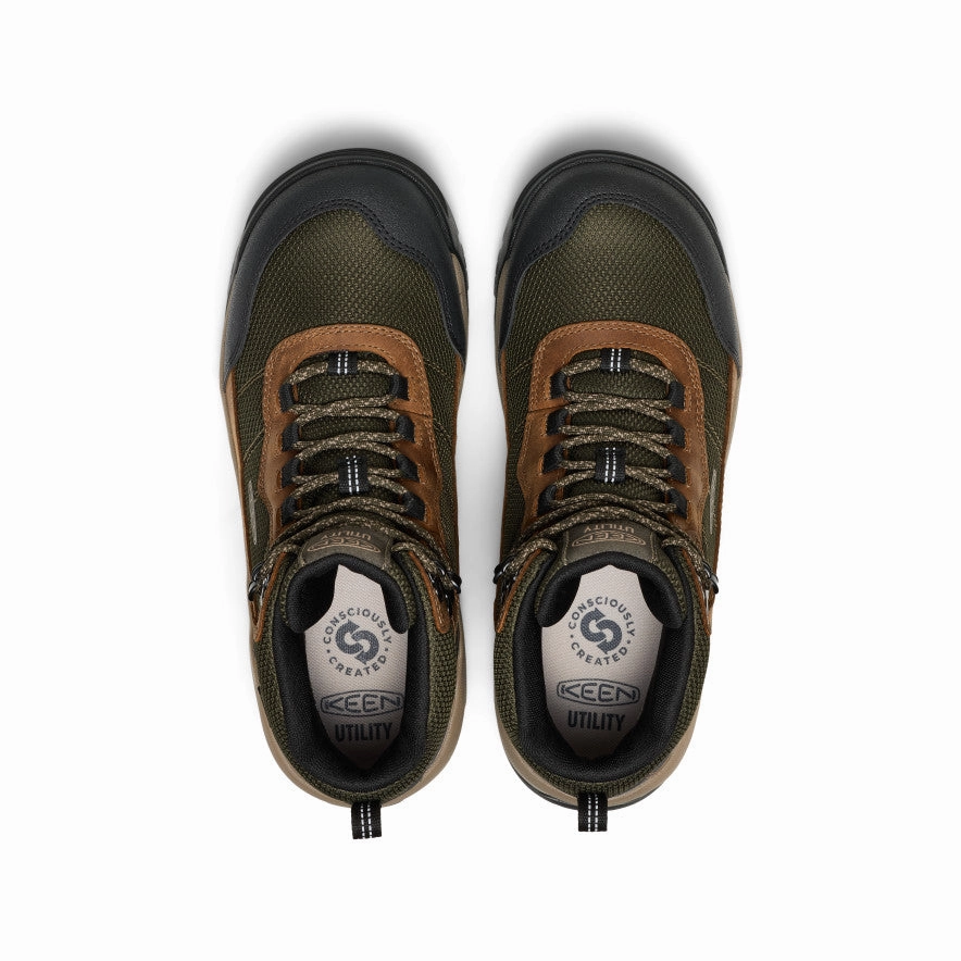 Men's Skokie Waterproof Work Boot (Soft Toe)  |  Forest Night/Black Soft Power