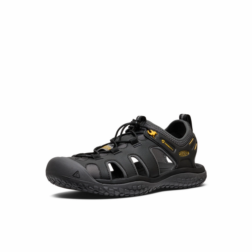 Lightweight Walking Shoes Sunset Stroll Men's SOLR Sandal  |  Black/Gold