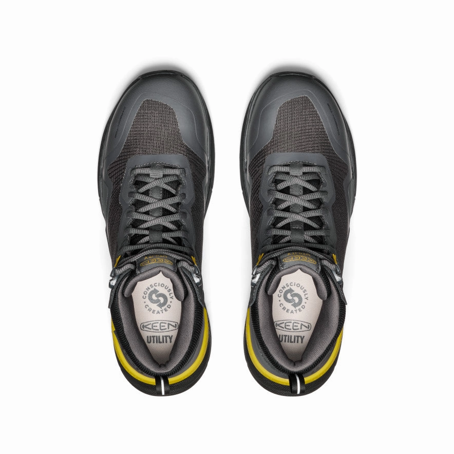 Men's Synchro Waterproof Work Boot (Carbon Toe)  |  Magnet/Black Elastic Sides Comfort Wrap