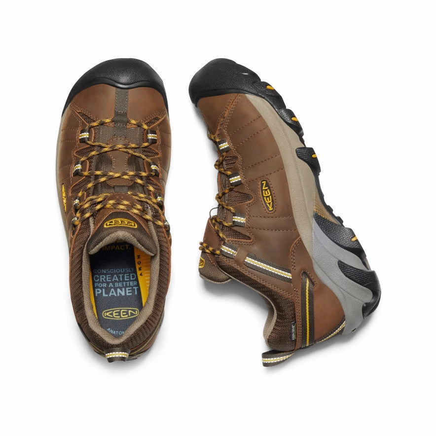 professional athletes Quick Drying Interior Men's Targhee II Waterproof  |  Cascade Brown/Golden Yellow