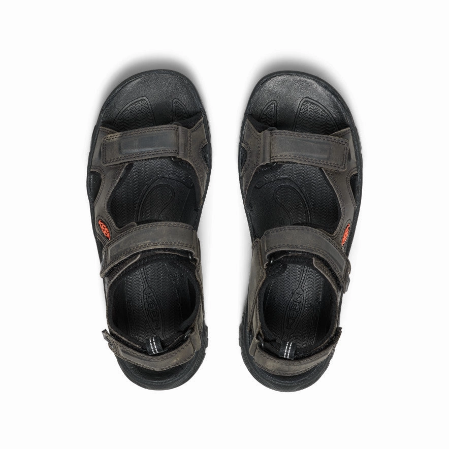 Street Cool Men's Targhee III Open Toe Sandal  |  Grey/Black