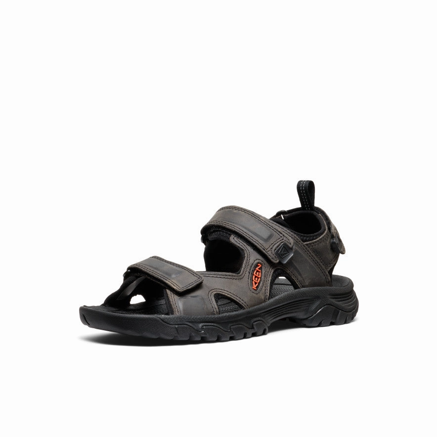 Men's Targhee III Open Toe Sandal  |  Grey/Black Chic Sporty Sandals Multi Layer Cushioning