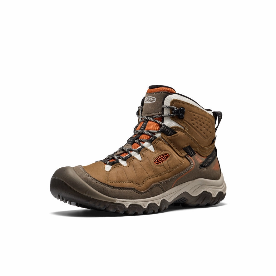 Men's Targhee IV Waterproof Hiking Boot  |  Coyote/Gold Flame Textile Lining