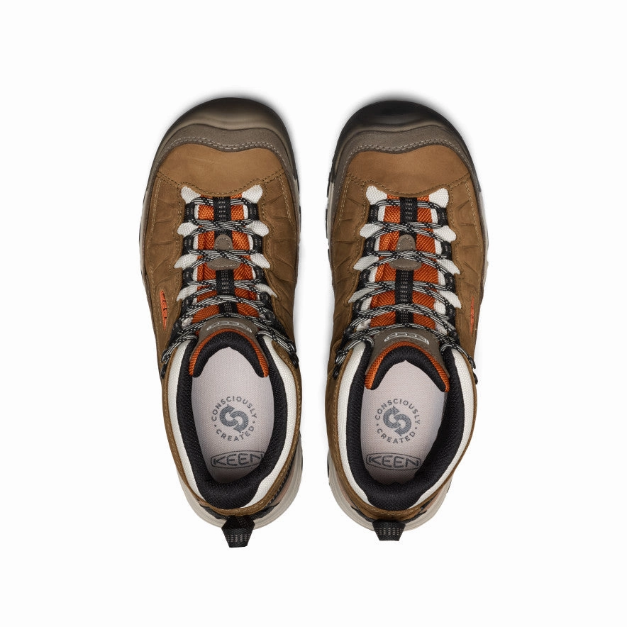 Anti-Skid Fashion Guy Men's Targhee IV Waterproof Hiking Boot  |  Coyote/Gold Flame