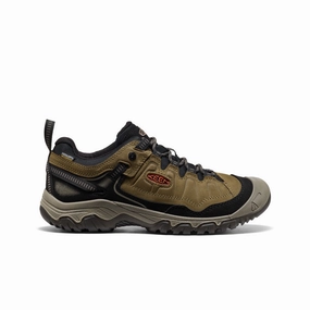 Men's Targhee IV Waterproof Hiking Shoe  |  Dark Olive/Gold Flame Unbeatable cushioning Effortless support