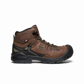 Cowboy Fan Men's Targhee IV Waterproof Work Boot (Carbon Toe)  |  Dark Earth/Black