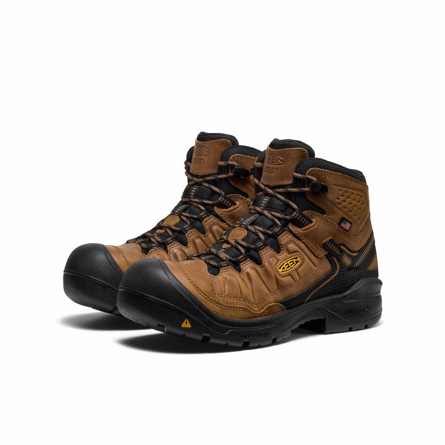 Men's Targhee IV Waterproof Work Boot (Soft Toe)  |  Belgian/Black Comfortable Tongue Slip   Resistant Lug