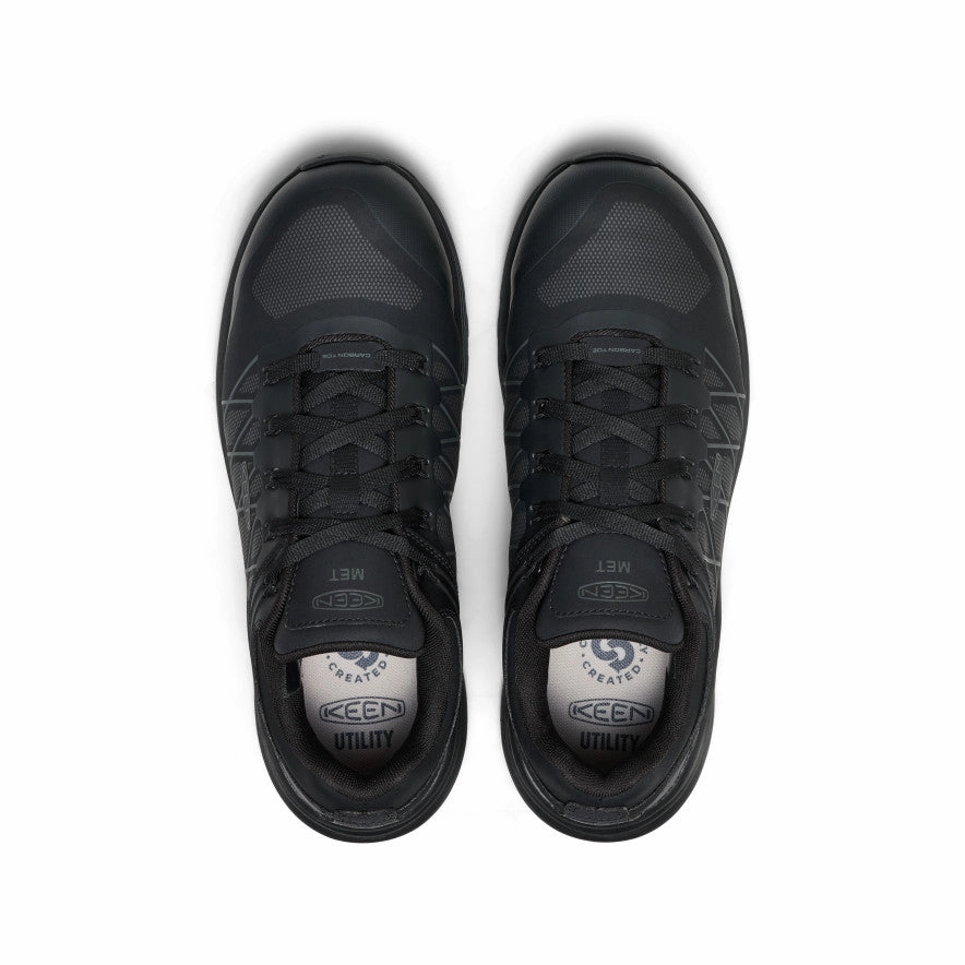 Comfortable Step In Feel Men's Vista Energy XT Work Sneaker INT MET (Carbon Toe)  |  Black/Magnet