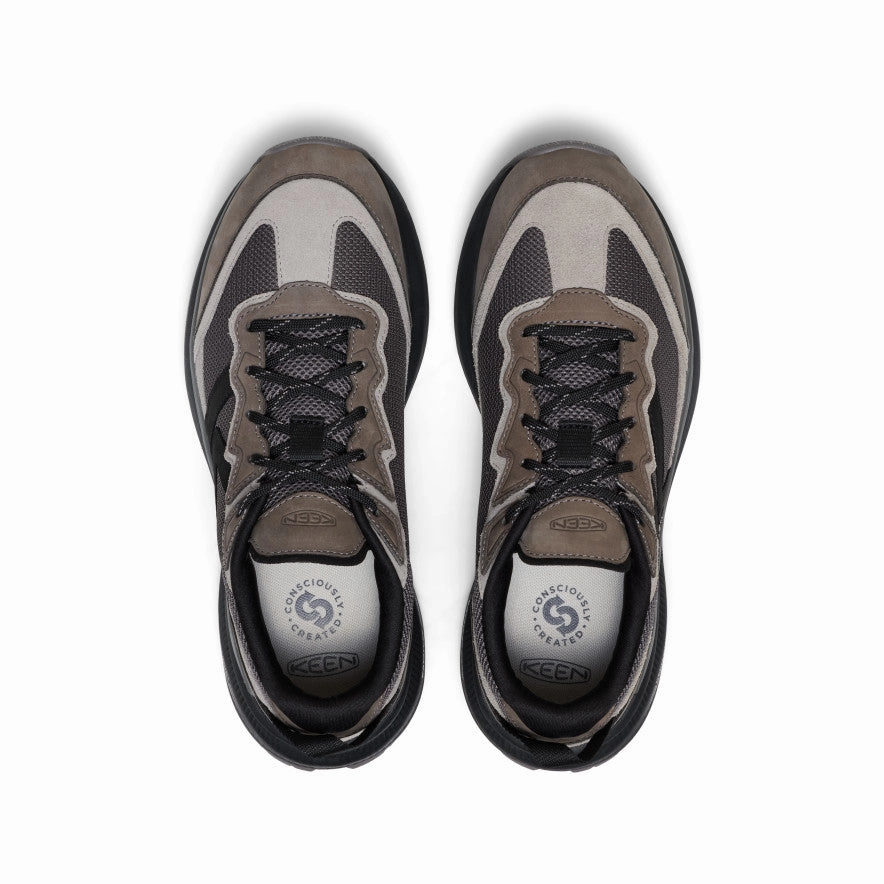 Men's WK500 Leather Walking Shoe  |  Steel Grey/Black Hyper Compression Sole Medium