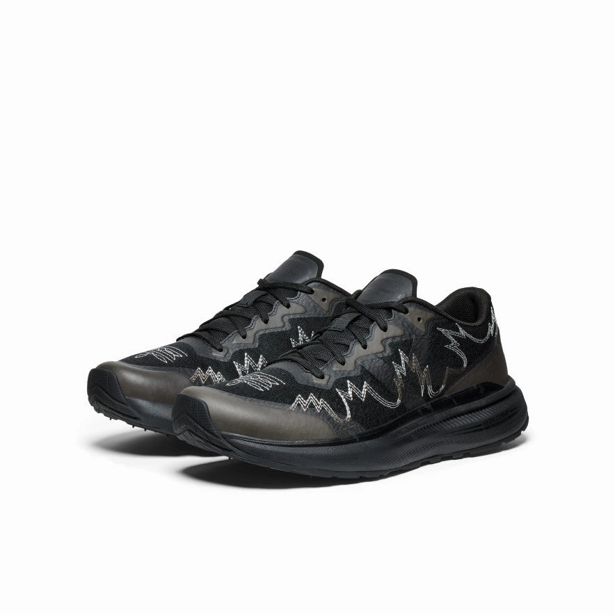 solo trip Men's WK500 Walking Shoe x Engineered Garments  |  Black/Black
