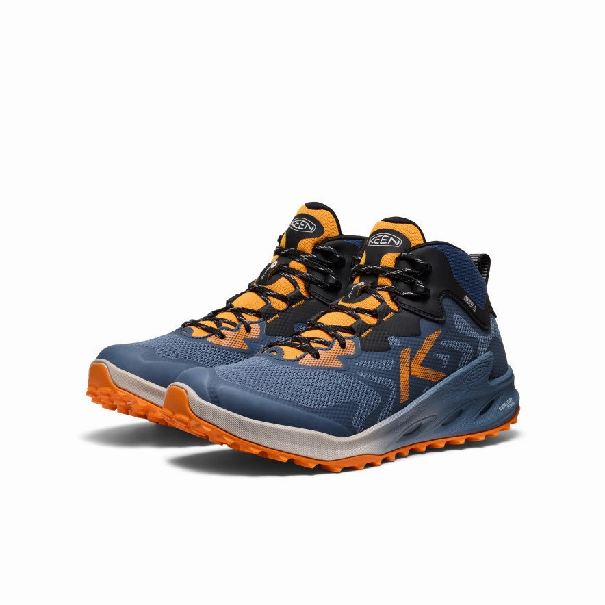 Men's Zionic NXT Waterproof Hiking Boot  |  Naval Academy/Bright Marigold Handcrafted Stitching