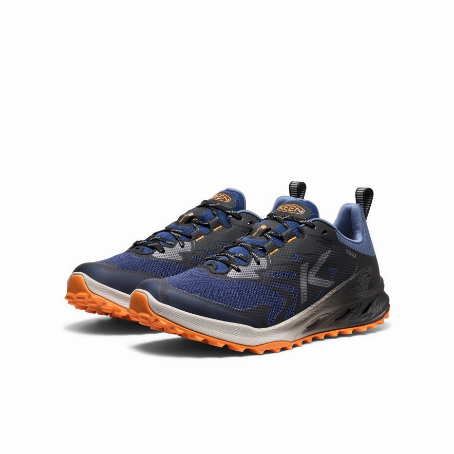 Grip Enhancement Men's Zionic NXT Waterproof Hiking Shoe  |  Naval Academy/Bright Marigold