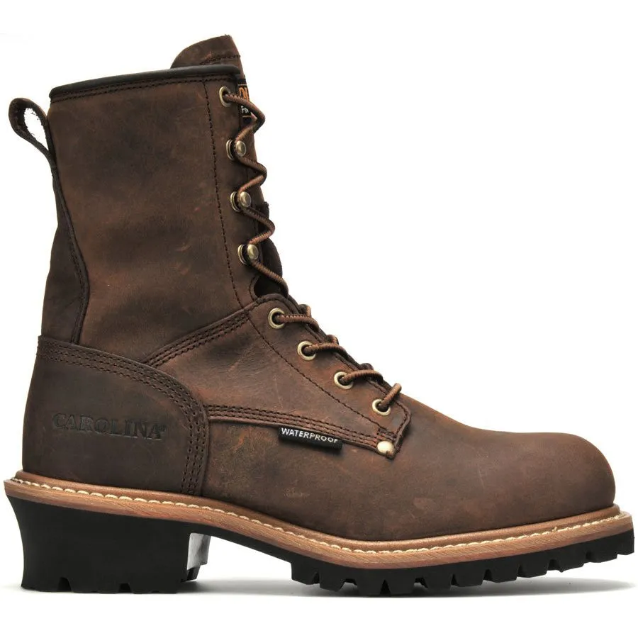 Men's 8 inch Elm Logger Waterproof Work Boots 8821 All Day Comfort