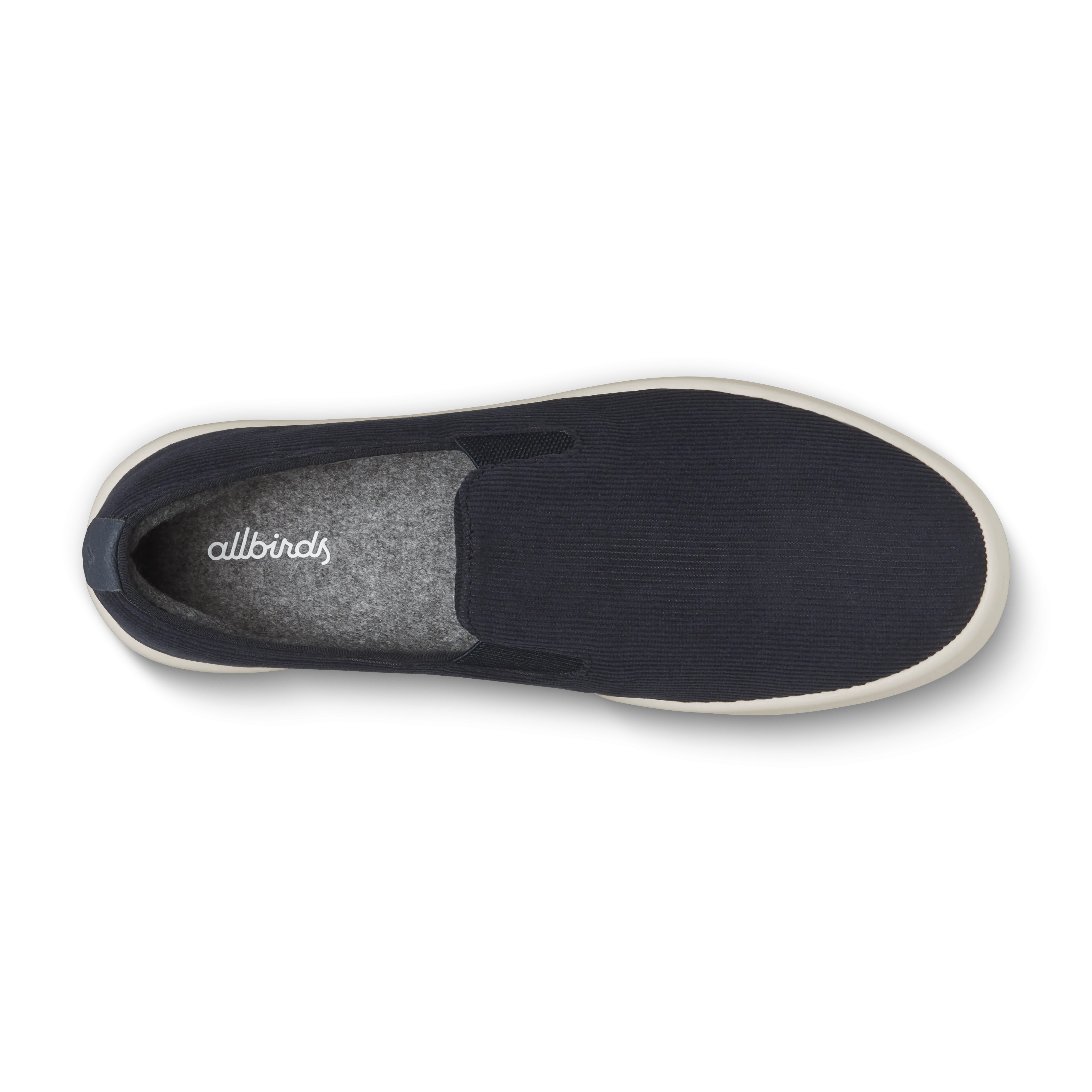 Men's Cruiser Slip On Corduroy - Dark Navy (Stony Cream Sole) Elastic Gore Arch Supportive Slip On