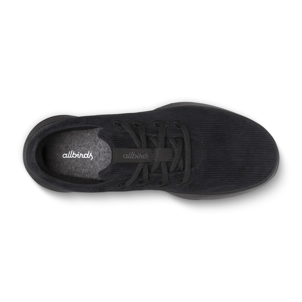 Men's Runner Go - Corduroy - Natural Black (Dark Grey Sole) Casual Style Motion Control System