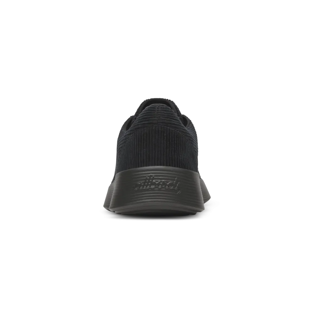 Men's Runner Go - Corduroy - Natural Black (Dark Grey Sole) Breathable Knit Design