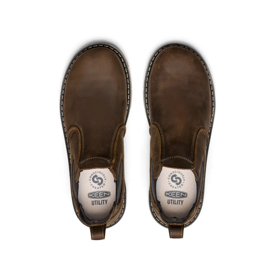 Men's San Jose Chelsea 90?? Heel Boot (Aluminum Toe)  |  Cascade Brown/Gum Walk in Comfort