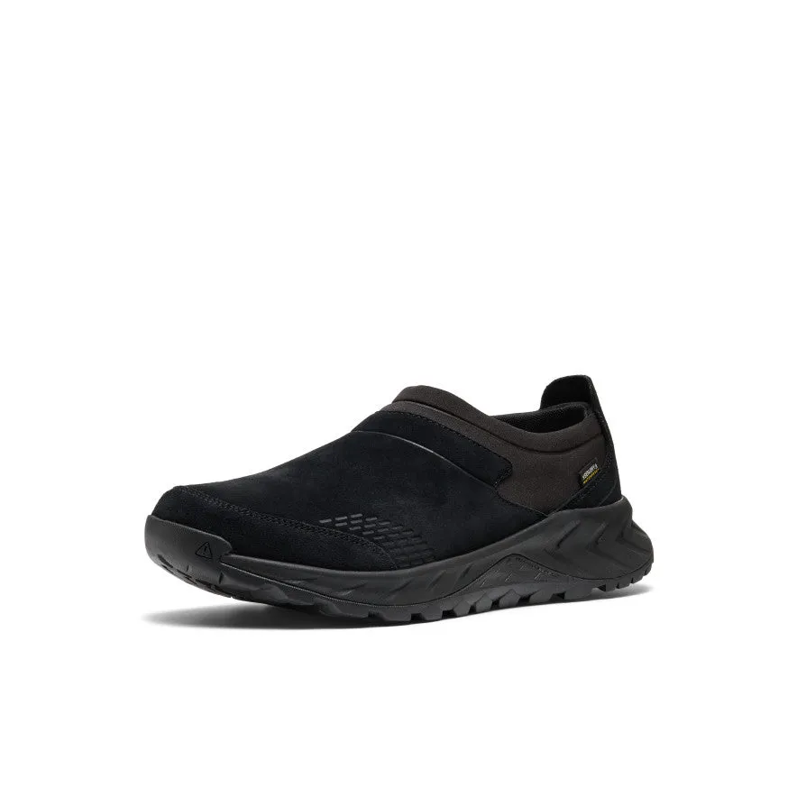 Men's TTS Moc Waterproof Sneaker  |  Black/Black Quick Slip Slip Walk