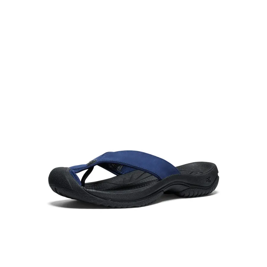 Men's Waimea Leather Flip-Flop  |  Naval Academy/Black Motion Ease