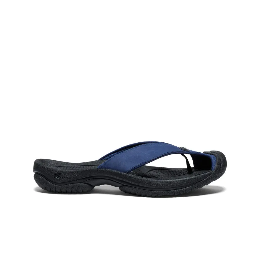 Men's Waimea Leather Flip-Flop  |  Naval Academy/Black Urban Walk
