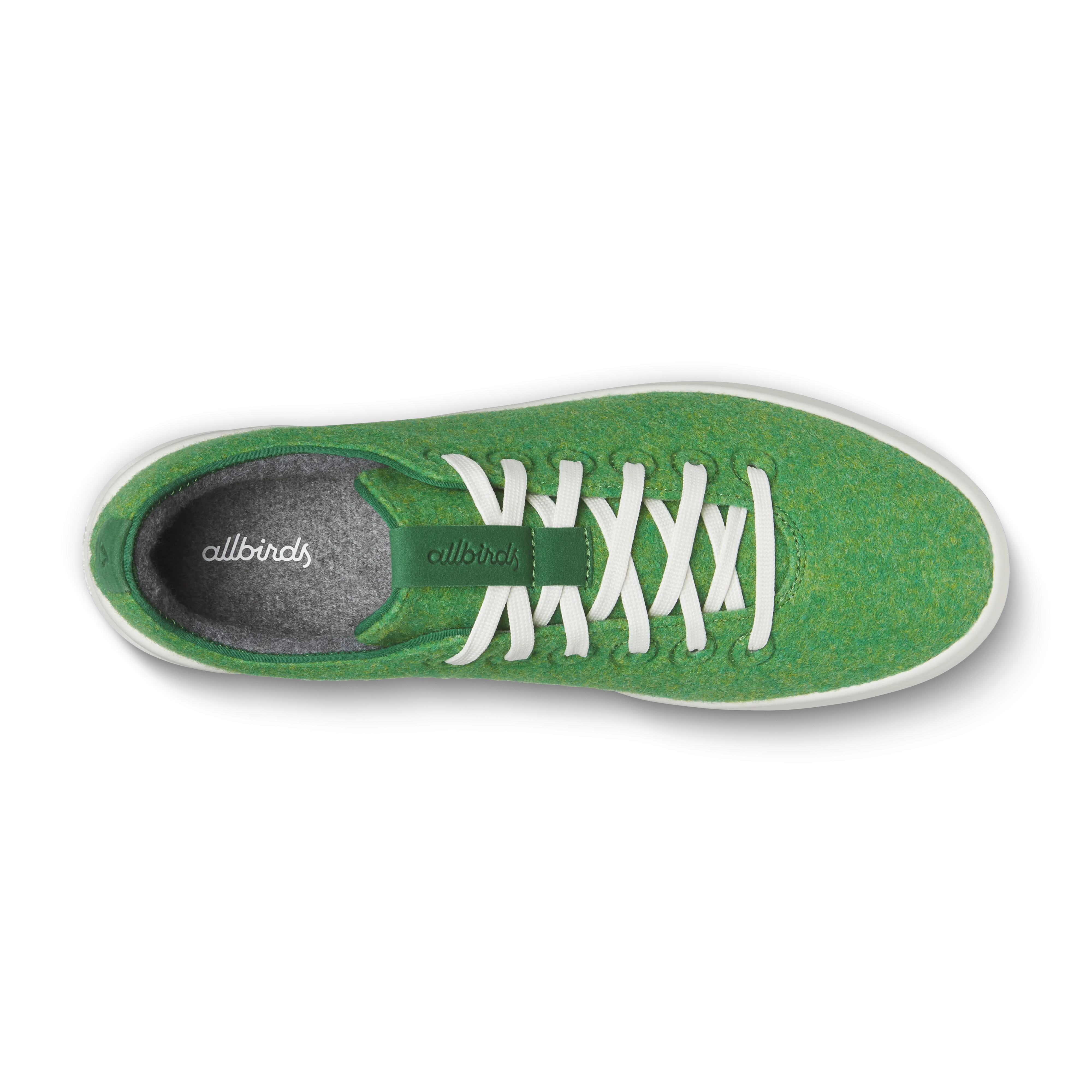 simple design Men's Wool Cruiser - Kelly Green (Natural White Sole)
