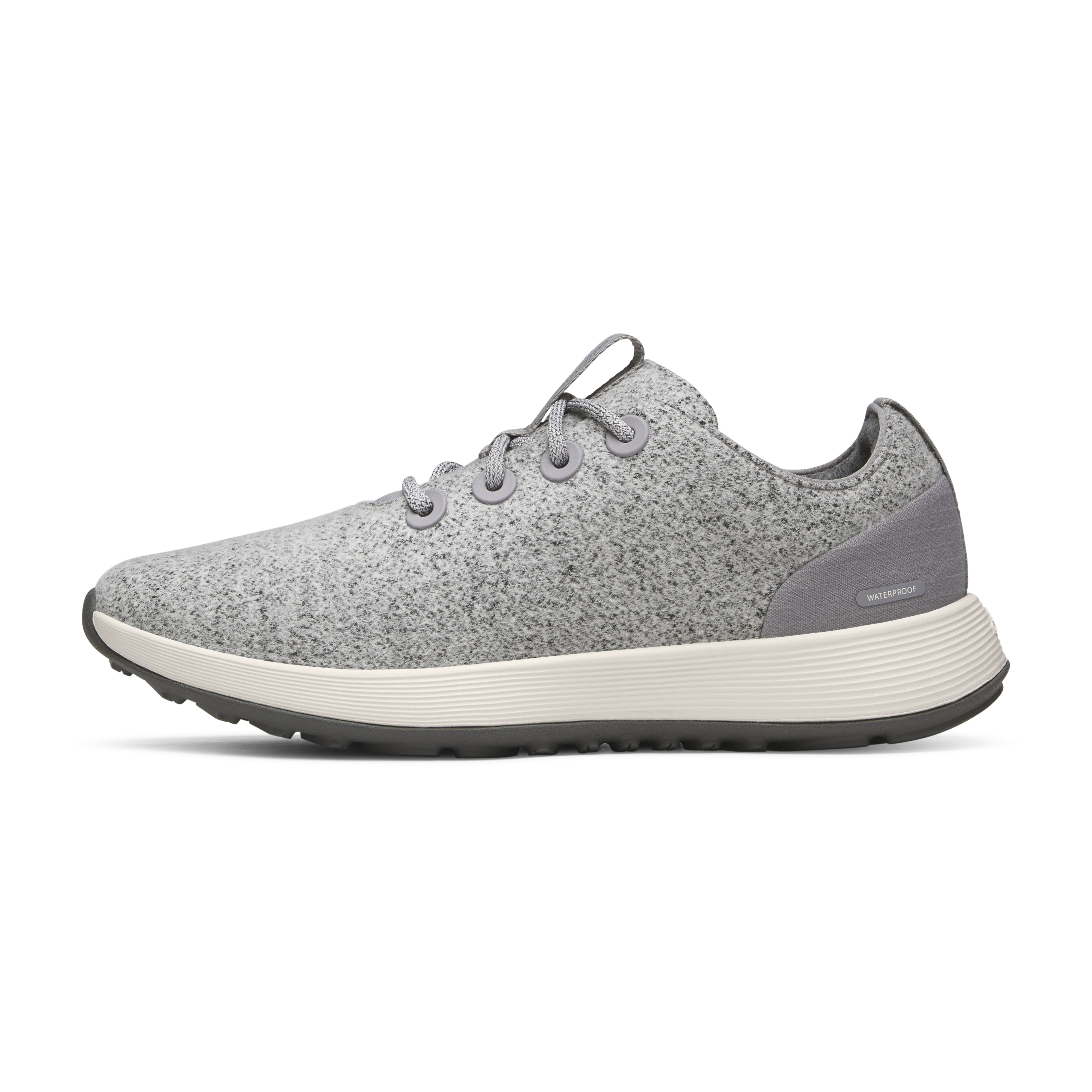 Stable Run Relax Days Men's Wool Runner NZ Waterproof - Medium Grey (Natural White Sole)