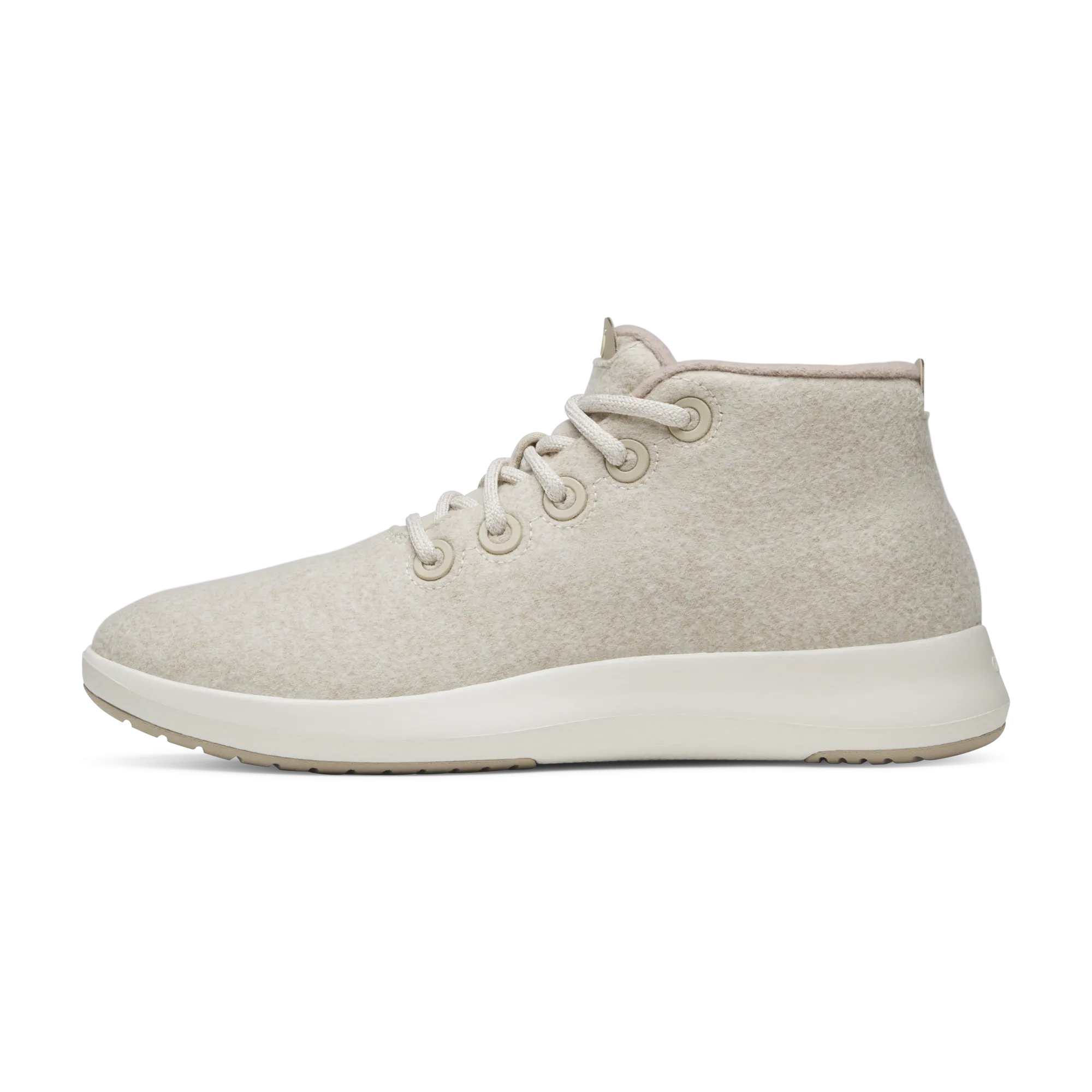 Lace Lock Mechanism High-quality Men's Wool Runner-up Mizzle - Stony Cream (Natural White Sole)