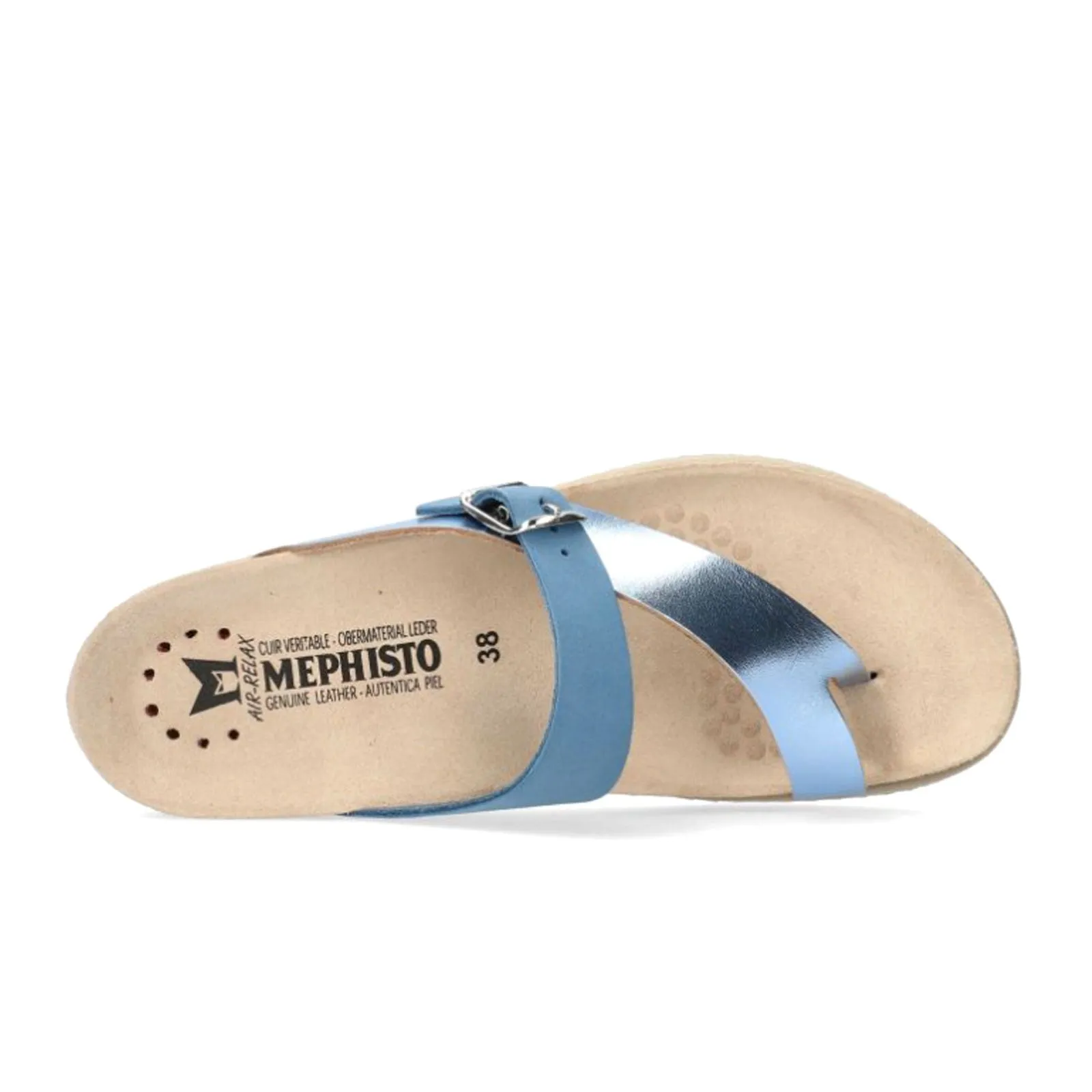 Easy Beach Wear Simple Foot Step Mephisto Helen Mix Sandal (Women) - Sky Blue Vega