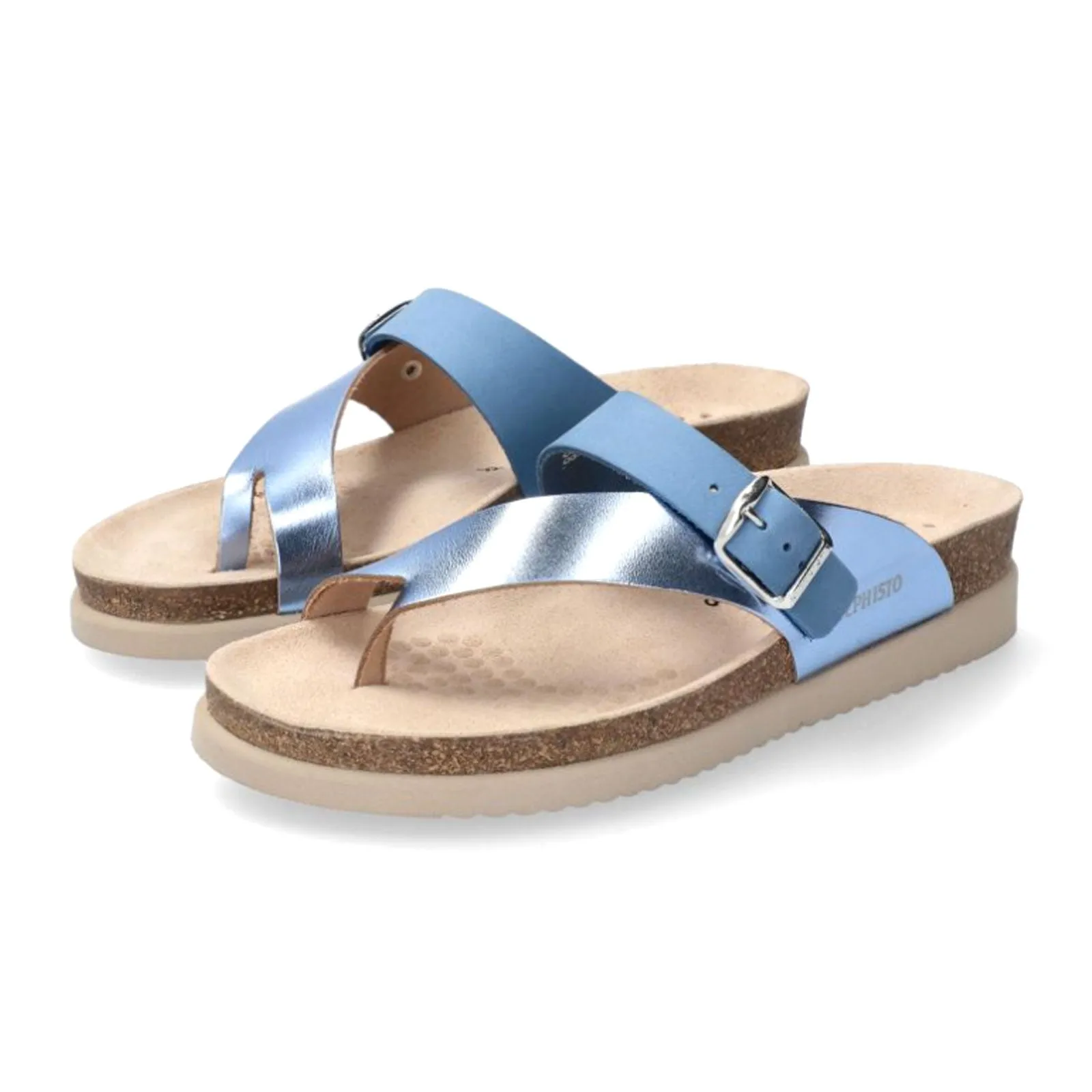 Breathable Upper Comfortable Step Mephisto Helen Mix Sandal (Women) - Sky Blue Vega
